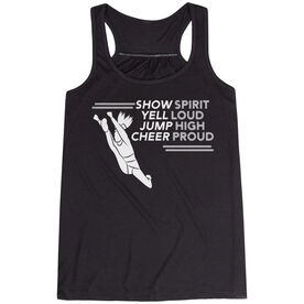 Cheerleading Flowy Racerback Tank Top - Cheer Proud