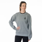 Hockey Crewneck Sweatshirt - Hockey Mom Sticks (Back Design)