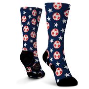 Soccer Graphic Flex Mid-Calf Socks - All American