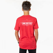 Baseball Short Sleeve T-Shirt - 24-7 Baseball (Back Design)