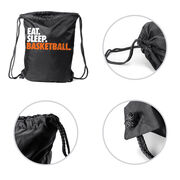 Basketball Drawstring Backpack Eat. Sleep. Basketball.