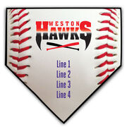 Baseball Your Logo Home Plate Plaque