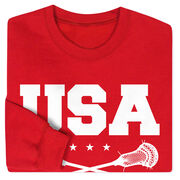 Guys Lacrosse Crewneck Sweatshirt - USA