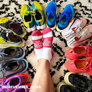 Socrates® Woven Performance Socks She Believed She Could (Fuchsia)