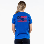 Hockey Short Sleeve T-Shirt - Hockey Land That We Love (Back Design)