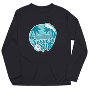 Pickleball Long Sleeve Performance Tee - Serve's Up