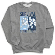 Hockey Crewneck Sweatshirt - Survival of the Fittest