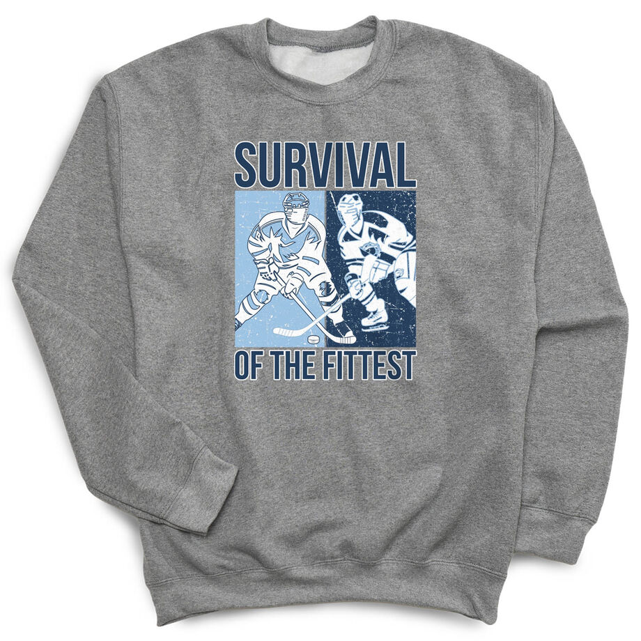 Hockey Crewneck Sweatshirt - Survival of the Fittest