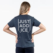 Hockey Short Sleeve T-Shirt - Just Add Ice™ (Back Design)