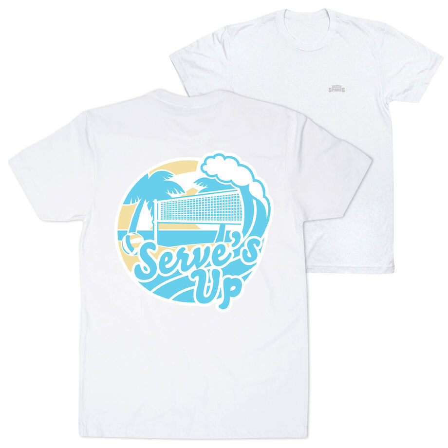 Volleyball Short Sleeve T-Shirt - Serve's Up (Back Design)
