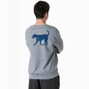 Hockey Crewneck Sweatshirt - Rocky the Hockey Dog (Back Design)