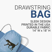 Max The LAX Dog Drawstring Backpack
