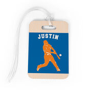 Baseball Bag/Luggage Tag - Personalized Baseball Player Guy