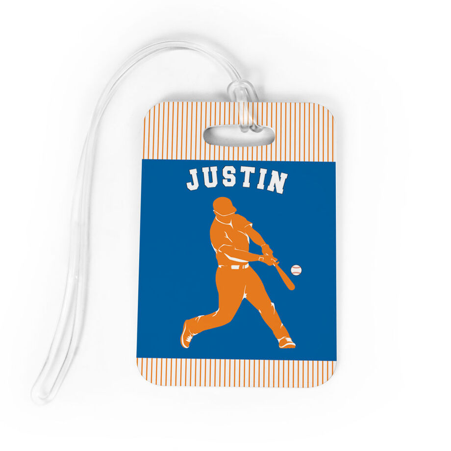 Baseball Bag/Luggage Tag - Personalized Baseball Player Guy