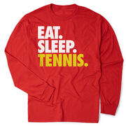 Tennis Tshirt Long Sleeve - Eat. Sleep. Tennis