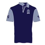 Custom Team Short Sleeve Polo Shirt - Basketball Pattern Color Block