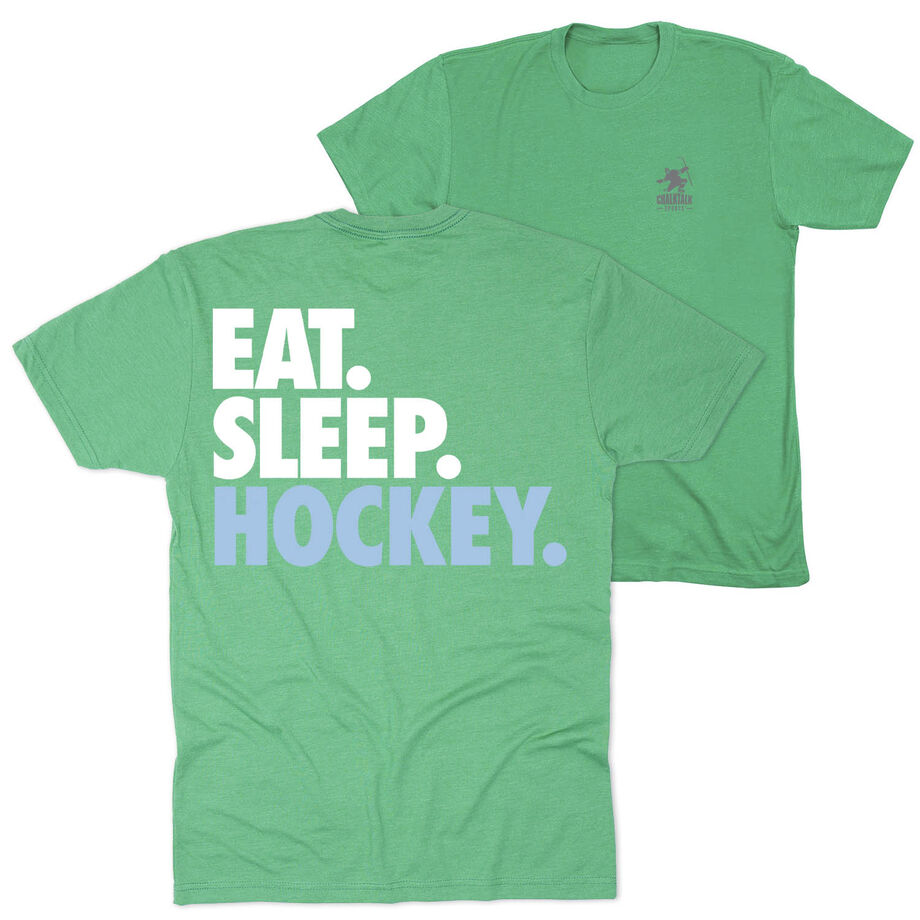 Hockey Short Sleeve T-Shirt - Eat. Sleep. Hockey (Back Design)