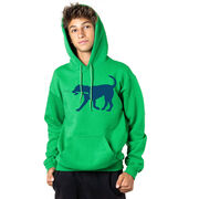 Hockey Hooded Sweatshirt - Rocky The Hockey Dog