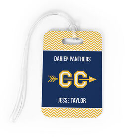 Cross Country Bag/Luggage Tag - Personalized Cross Country Team with Arrow