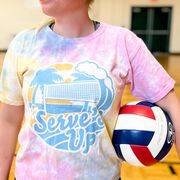 Volleyball Short Sleeve T-Shirt - Serve's Up Tie Dye