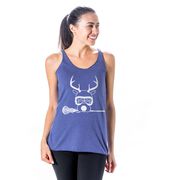 Girls Lacrosse Women's Everyday Tank Top - Lax Girl Reindeer