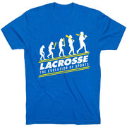 Guys Lacrosse Short Sleeve T-Shirt - Evolution of Lacrosse