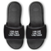 Personalized Repwell&reg; Slide Sandals - Your Text