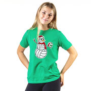 Volleyball Short Sleeve T-Shirt - Serving Holiday Cheer