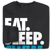 Swimming Crewneck Sweatshirt - Eat Sleep Swim