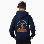 Guys Lacrosse Hooded Sweatshirt - California Lacrosse (Back Design)