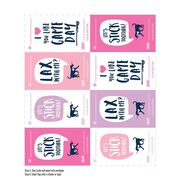Girls Lacrosse Valentine's Day Cards