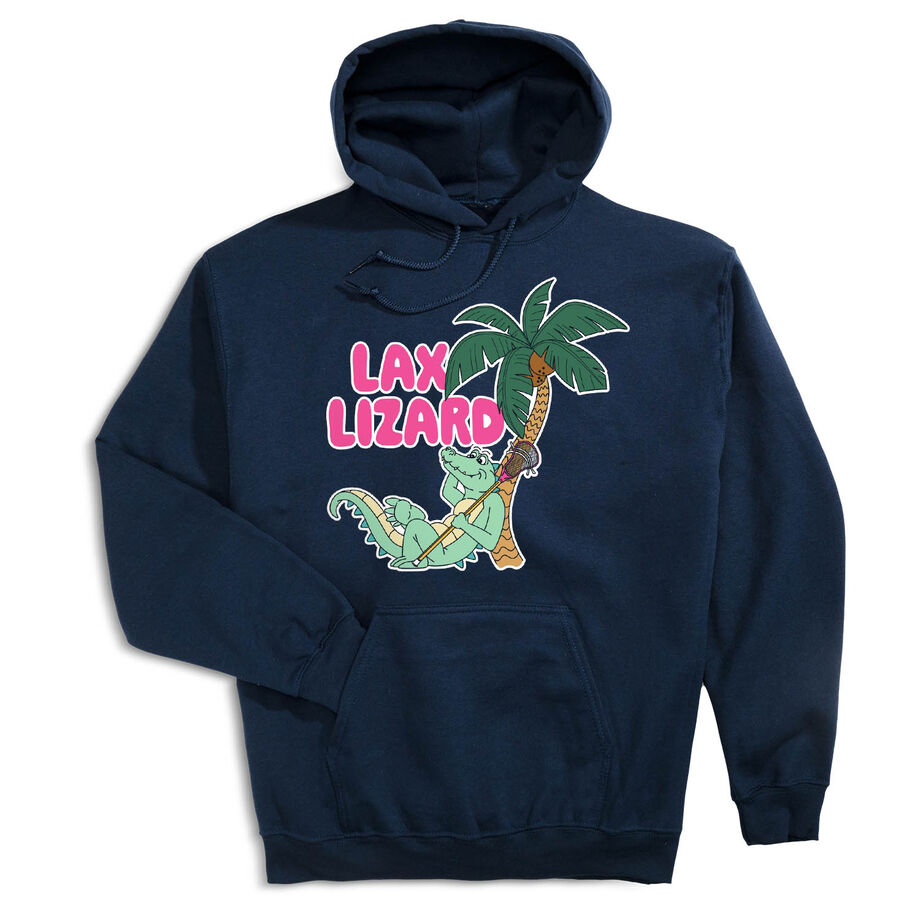 Guys Lacrosse Hooded Sweatshirt - Lax Lizard