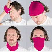 Multifunctional Headwear - Solid Dark Pink RokBAND