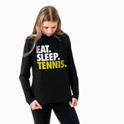 Tennis Long Sleeve Performance Tee - Eat. Sleep. Tennis.