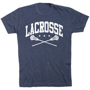 Guys Lacrosse Short Sleeve T-Shirt - Crossed Sticks