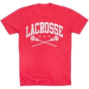 Guys Lacrosse Short Sleeve T-Shirt - Crossed Sticks