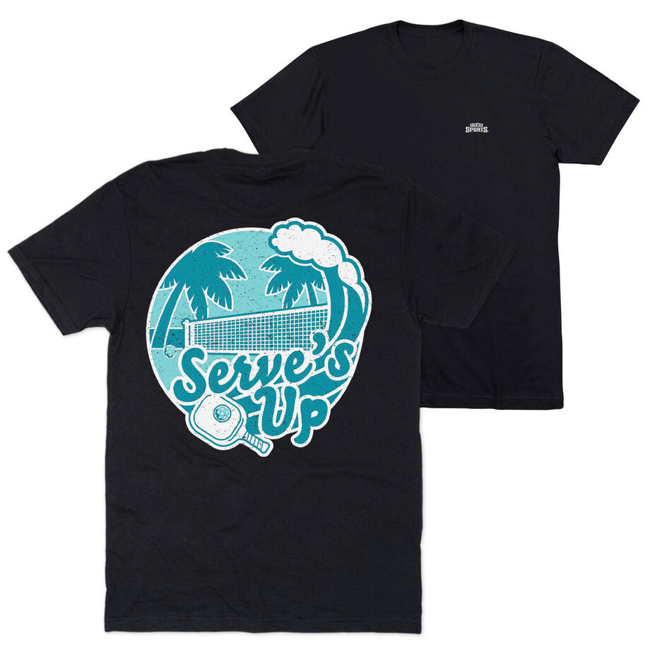 Pickleball Short Sleeve T-Shirt - Serve's Up (Back Design)