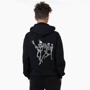 Guys Lacrosse Hooded Sweatshirt - Skeleton Offense (Back Design)