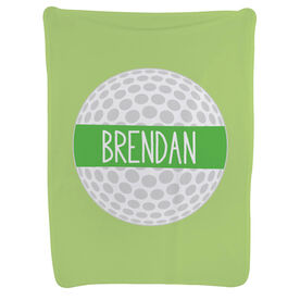 Golf Baby Blanket - Personalized Golf Ball