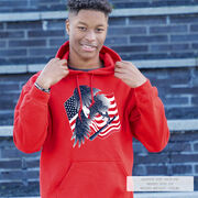 Baseball Hooded Sweatshirt - Baseball Eagle