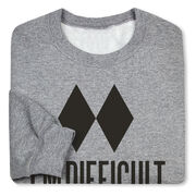 Skiing Crewneck Sweatshirt - I'm Difficult