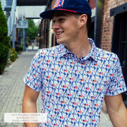 Baseball Short Sleeve Polo - Americana