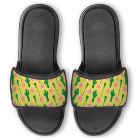 Girls Lacrosse Repwell&reg; Slide Sandals - Cactus Lax