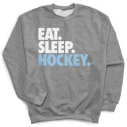 Hockey Crewneck Sweatshirt - Eat Sleep Hockey (Bold)