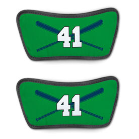Baseball Repwell&reg; Sandal Straps - Crossed Bats with Numbers