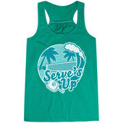 Pickleball Flowy Racerback Tank Top - Serve's Up