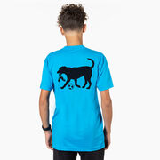 Soccer Short Sleeve T-Shirt - Spot The Soccer Dog (Back Design)