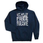 Baseball Hooded Sweatshirt - Because Of The Brave Baseball