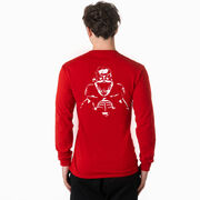 Football Tshirt Long Sleeve - Santa Player (Back Design)