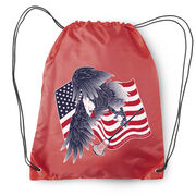 Guys Lacrosse Drawstring Backpack - Lacrosse Eagle
